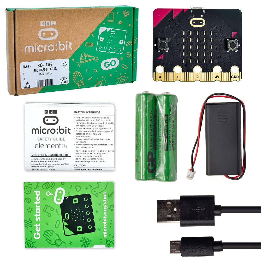 Amazon.com: KEYESTUDIO Micro:bit V2 Go Kit Original Microbit V2